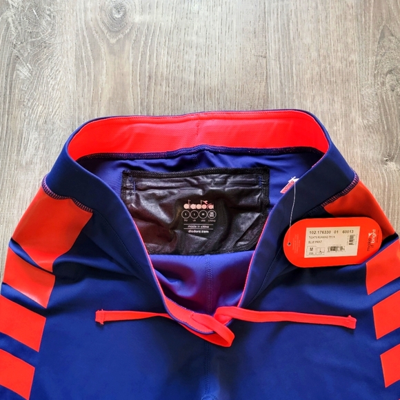 BRAND NEW Diadora Running Tech Advanced Leggings Mens Size Medium - Picture 5 of 11